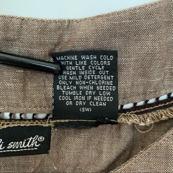 🎉HP🎉 Willi Smith Flowy Brown Tank Blouse Large - Picture 5 of 8